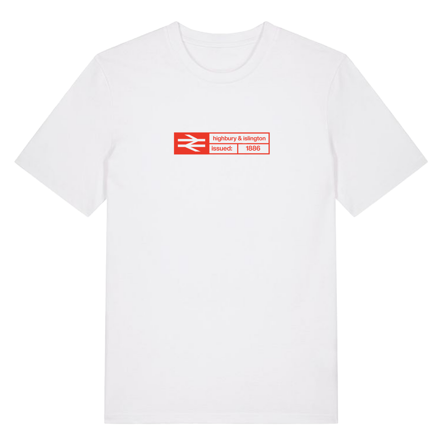 Ticket T-shirt - Highbury & Islington White/Red