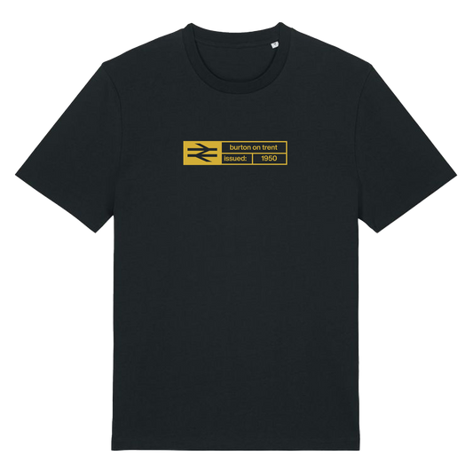 Ticket T-shirt - Burton on Trent Black/Gold