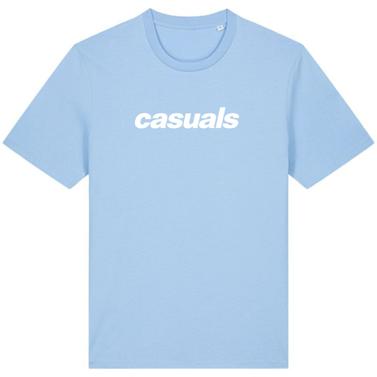 Indie Logo T-Shirt - Sky Blue/White