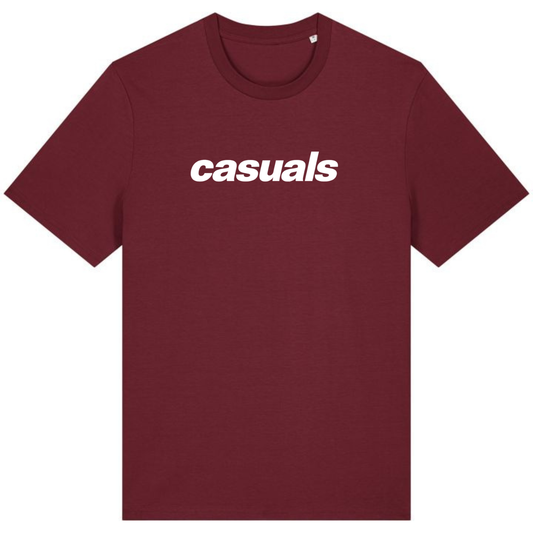 Indie Logo T-Shirt - Maroon/White
