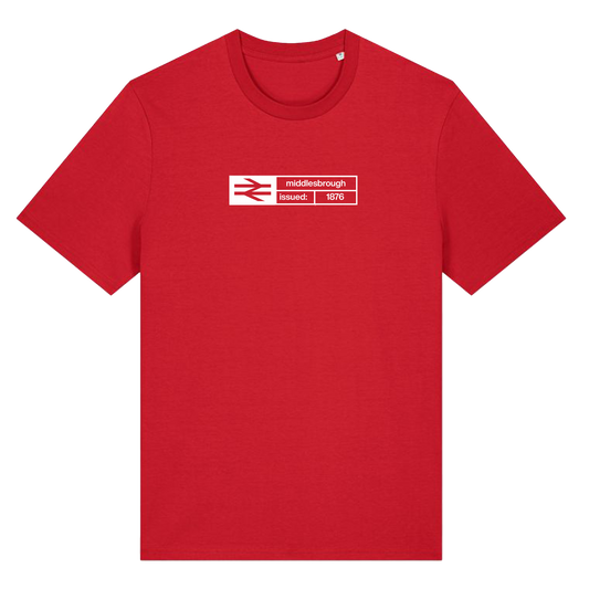 Ticket T-shirt - Middlesbrough Red/White