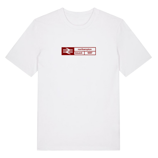 Ticket T-shirt - Northampton - White/Maroon
