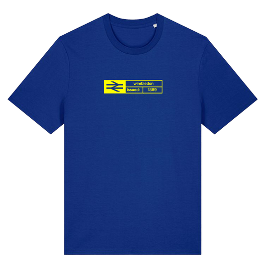 Ticket T-shirt - Wimbledon Royal Blue/Yellow